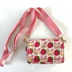 リラックマ　コリラックマ　いちご柄 Nintendo 3DS ポーチ　うさぎ