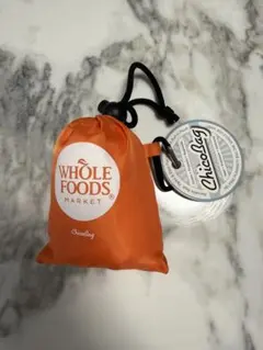 Whole Foods Market 折りたたみエコバッグ　オレンジのサムネイル