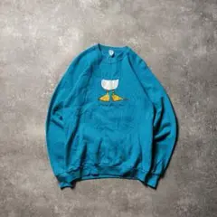 90sUSA製JERZEESジャージーズRussellスウェットトレーナーアヒル