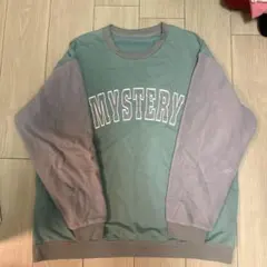 MYSTERY カレッジロゴ クルーネック スウェット