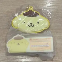 ポムポムプリン★名札バッジ★ラバーミラーキーホルダー