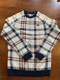 【新品】adidas アディダス　ゴルフ　タータンチェック　ニットセーター　L