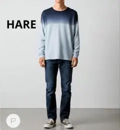 HARE(ハレ)　グラデーション 長袖カットソー ロンT