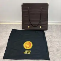 GIANNI VERSACE メデューサ 刺繍 トートバッグ ナイロン A4収納 - メルカリ