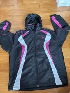 t*u様 バドミントン ウォームアップウェア 黒/ピンク