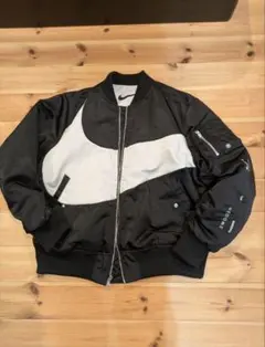 Nike MA-1 フライトジャケット 黒/グレー