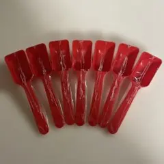 ザバス　プラスチックスプーン 7本セット 赤