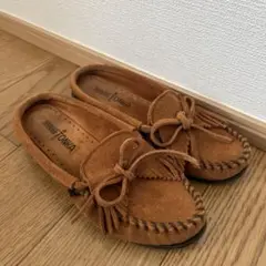 Minnetonka ブラウン モカシン　ミネトンカ23センチ　スリッポン
