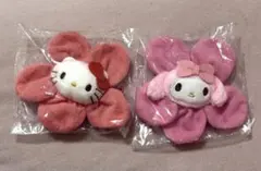 サンリオキャラクターズ　ミニフラワーマスコット　ハローキティ　マイメロディ