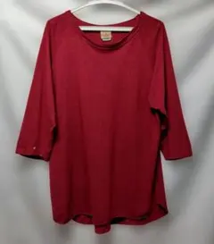 【アメリカ製ビンテージ】Goodwearコットンバンブー七分袖 Lサイズのサムネイル
