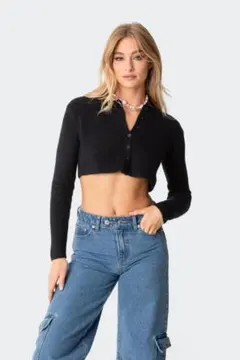 Edikted クロップカーディガン