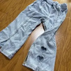 翌日発送❣️ ハートカットアウト デニムパンツ
