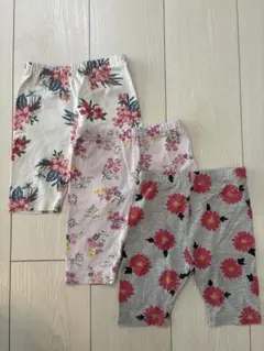 ベビースパッツ 花柄 3点セット 90小さめ