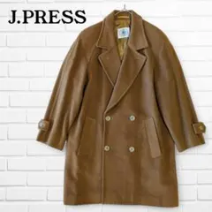 ジェイプレス ゆったりオーバーサイズ 上質ウール ダブルチェスターコート M