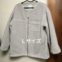 LEPSIM の洗えるノーカラーボアジャケット