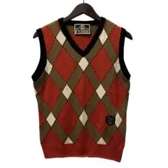 90s GIANFRANCO FERRE ウールシルクニットベスト 名作 初期