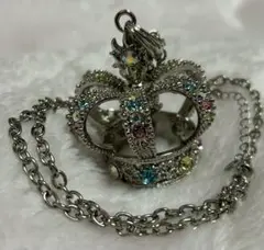 【水曜日のアリス 王冠ネックレス（大）／シルバー】