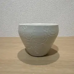 有田中仙窯白磁牡丹彫水指 - メルカリ