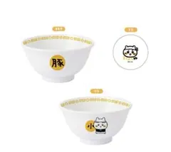 ステッカー付き　ちいかわ　ラーメン豚　どんぶり小　ハチワレ