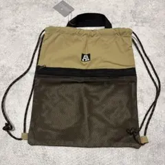 ナップサック　体操服入れ　ベージュ　新品のサムネイル