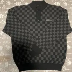 NICOLE SPORTS ニット セーター チェック柄 LL