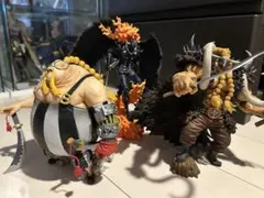 魂豪示像カイドウ キング クイーン3体セット 一番くじ ワンピースフィギュア 魂豪示像 カイドウ キング