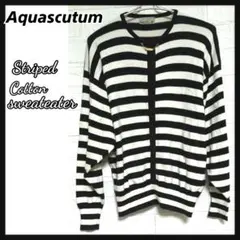 【GT ブリテン】Aquascutum/コットンセーター/ロンT/ボーダー/古着