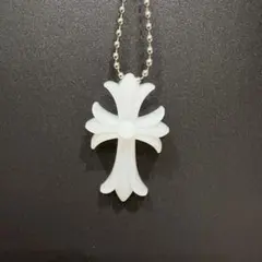 クロスネックレス　シリコンネックレス　ラバー　十字架　ユニセックス　クリア