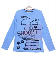 PEANUTS スヌーピー 長袖 Tシャツ M ビッグプリント