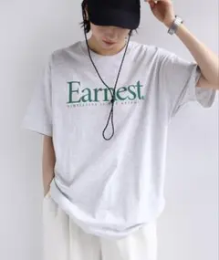 ANME Earnest ロゴ 半袖 Tシャツ グレー Lサイズのサムネイル