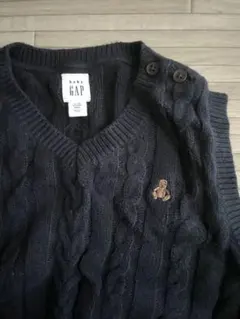baby GAP ダークネイビー ノースリーブセーター