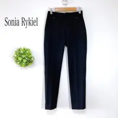 ソニアリキエル【３０】ストレッチパンツ　ブラック　シンプル