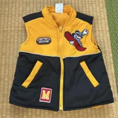 ミッキーマウス　90cm～95cm　キッズ　ベスト　黄色　男の子