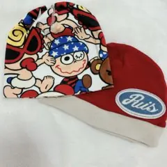 ヒステリックミニ　ベビー帽子　赤色ロゴ帽子　フリーサイズ 日本製
