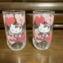 ハローキティ ガラスコップ 2個セット日本製
