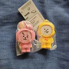 ガチャガチャ フォトフレームマスコット BT21 クッキー＆チミー セット