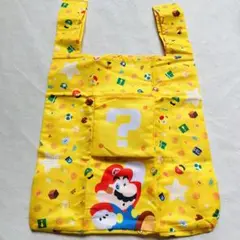 【スーパーマリオ】2WAYラッピングバッグ エコバッグ L size総柄