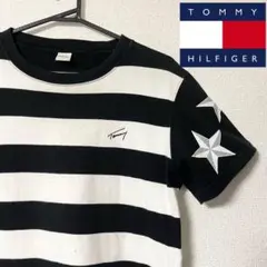 ◆TOMMY◆星✖️ボーダーTシャツ　メンズM　トミーヒルフィガー