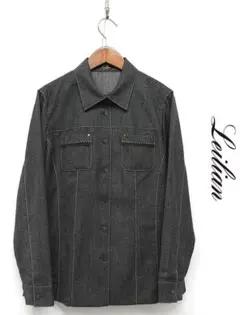 D507/美品 Leilian ブラウス ジャケット ストレッチ ナイロン混 9