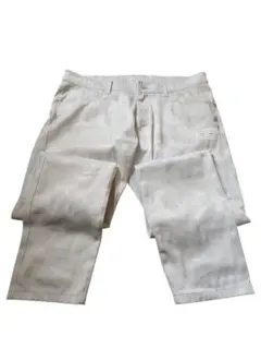 MARK&LONAパンツ 白カモフラ柄