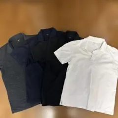 ユニクロ　ポロシャツ 4枚セット グレー ネイビー ブラック ホワイト