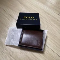 POLO RALPH LAUREN ダークブラウンコインケース