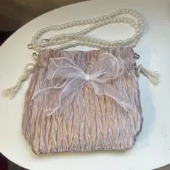 パール持ち手付き パーティーバッグ