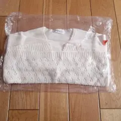 サエグサ アイボリー カーディガン　9歳サイズ