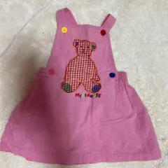 レトロ　ヴィンテージ　ミキハウス ジャンバースカート　90㎝