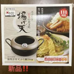 温度計付天ぷら鍋 20cm IH対応 日本製のサムネイル