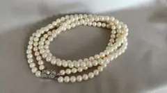 母の日終了！敬老の日までお値下げ中！2連貝パールネックレス