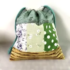 パッチワーク巾着袋