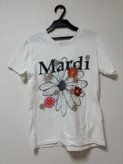 Mardi Mercredi フラワーロゴ Tシャツ ホワイトのサムネイル
