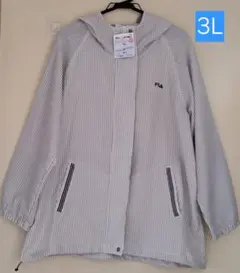 大きいサイズ　FILA　フィラ　UVコンパクト日除けパーカー　3L　新品